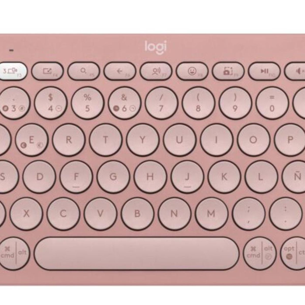 LOGITECH - Logitech Teclado Bluetooth Pebble Keys 2 K380s Rosado Español