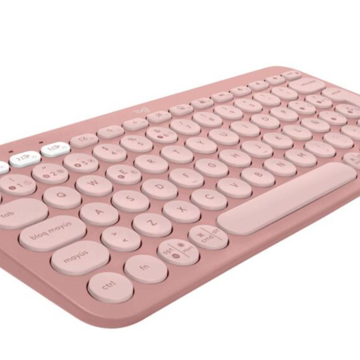 LOGITECH - Logitech Teclado Bluetooth Pebble Keys 2 K380s Rosado Español