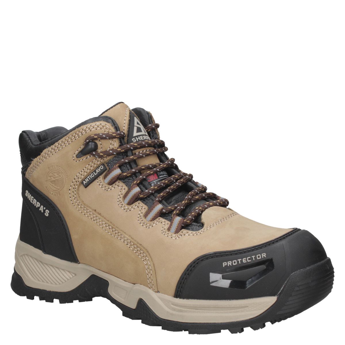 SHERPAS - Zapato de Seguridad Hombre Beige Sherpas