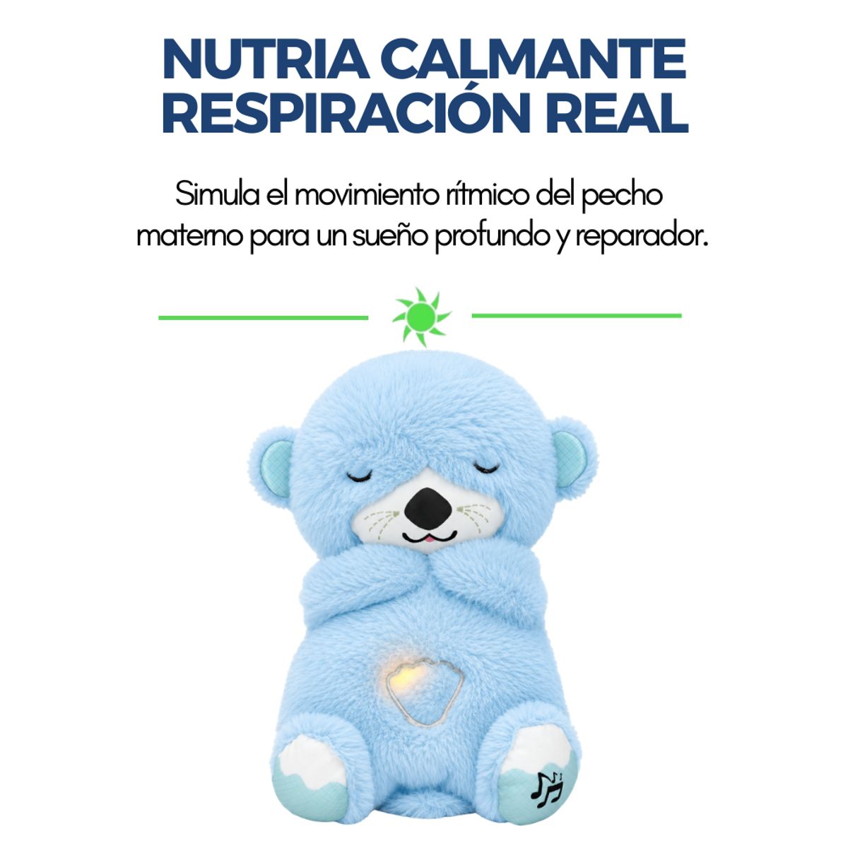 GENERICO - NUTRIA CELESTE DE RESPIRACIÓN CALMANTE EL DESCANSO QUE TÚ Y TU BEBÉ MERECEN