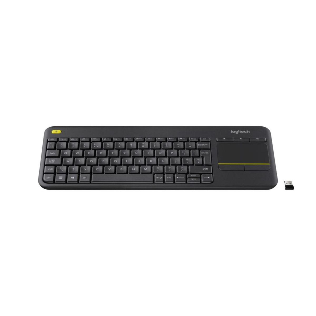 LOGITECH - Logitech Teclado inalambrico con touchpad K400 Plus Español