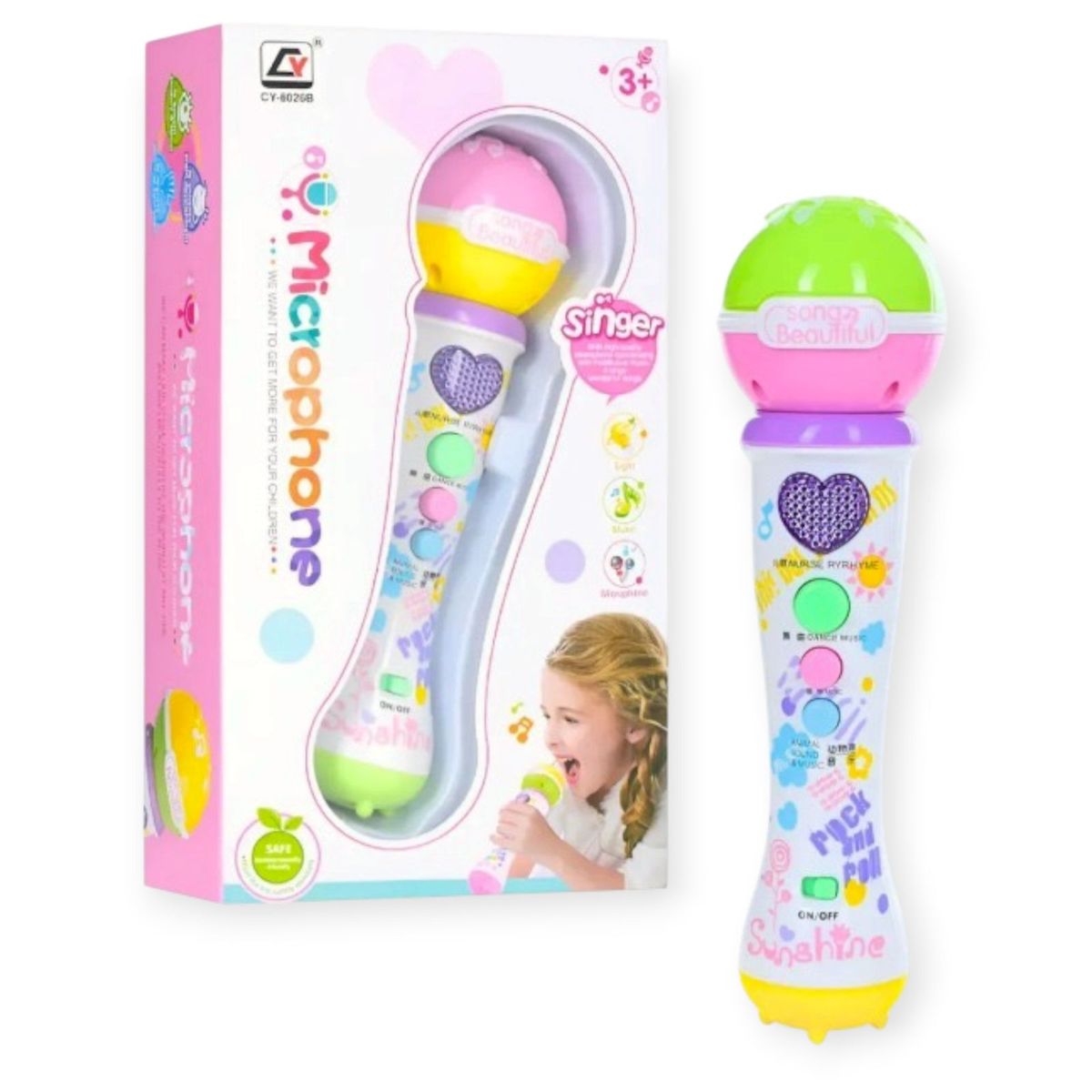 GENERICO - Micrófono Juguete Inalambrico Musical Interactivo Para Bebes Niños