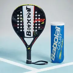 BABOLAT - COMBO PALA DE PADEL VIPER JUNIOR + TARRO COURT PADEL