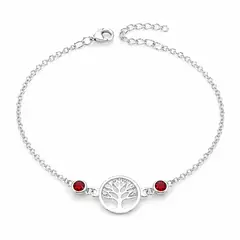 LK LUKSO - Pulsera Árbol de la Vida Cristales Plata Ley 925