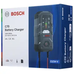 BOSCH - Cargador De Batería Inteligente 12-24V C70