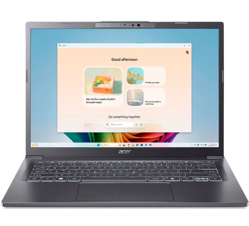 Notebook Aspire 14" Touchscreen AI Copilot+ PC, Ultra 5 226V 16GB RAM ,1TB SSD Wind 11 Gray