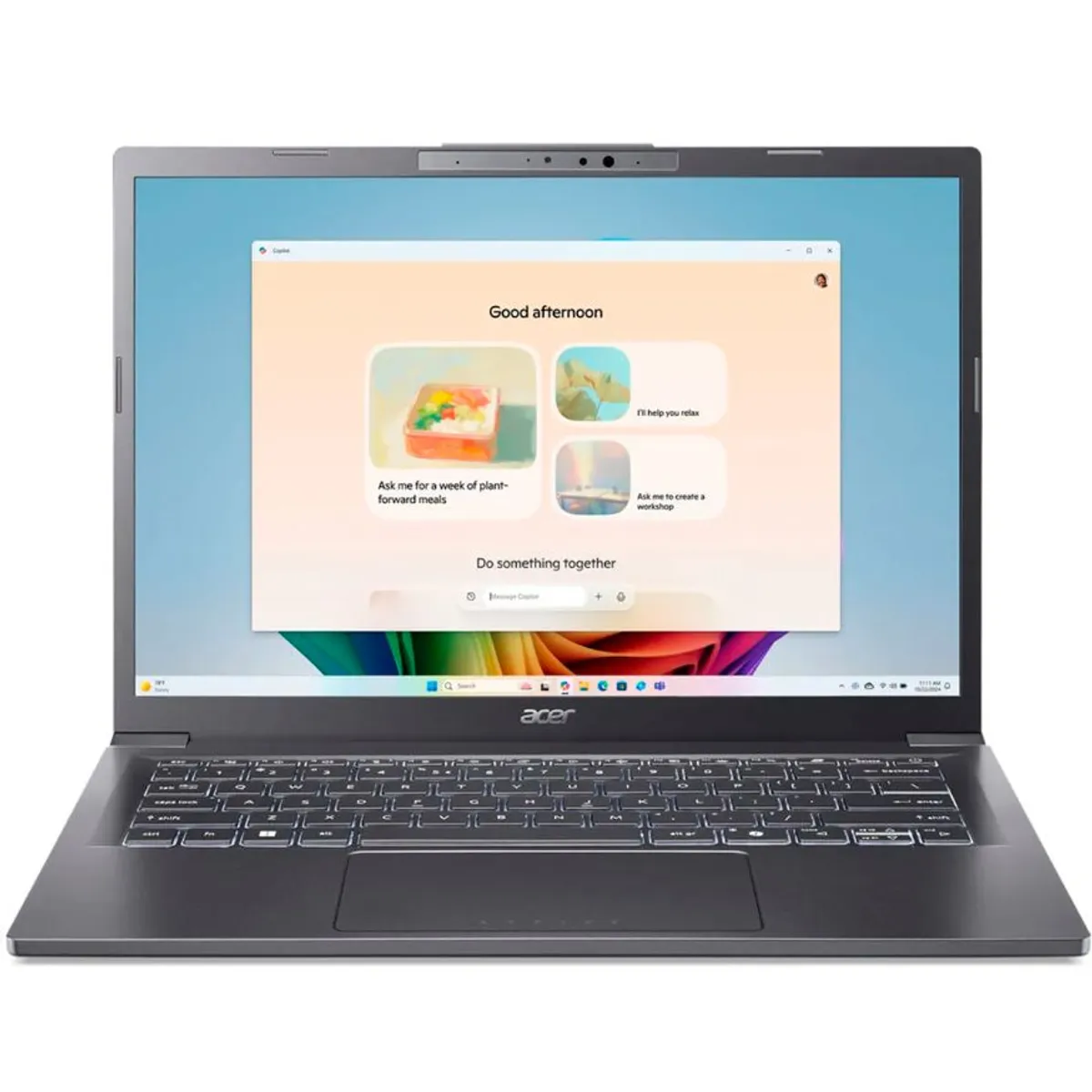 ACER - Notebook Acer Aspire 14" Touchscreen AI Copilot+ PC, Ultra 5 226V 16GB RAM ,1TB SSD Wind 11 Gray