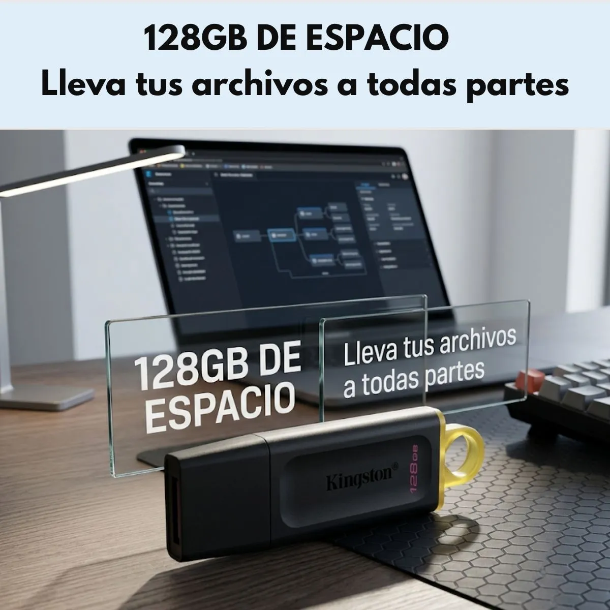 KINGSTON - Pendrive Kingston Datatraveler Exodia Dtx/128 128gb 3.2 Gen