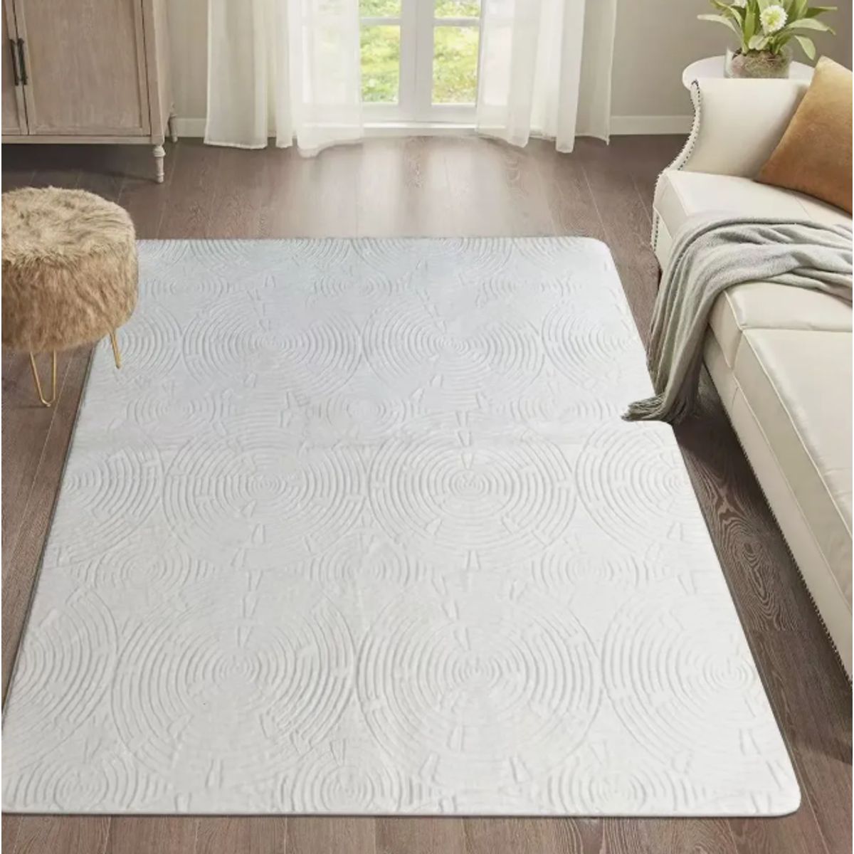 GENERICO - Alfombra Suave 160x200 Grande Hogar Para Decoración Elegante
