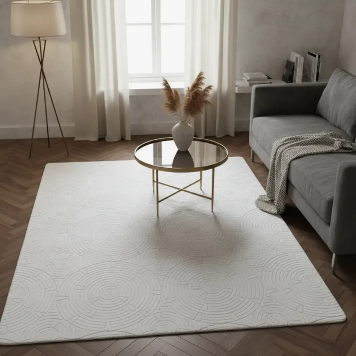 GENERICO - Alfombra Suave 160x200 Grande Hogar Para Decoración Elegante