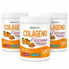NUTRIVITAL - 3 Colágenos hidrolizados con Biotina y Q10 curcuma