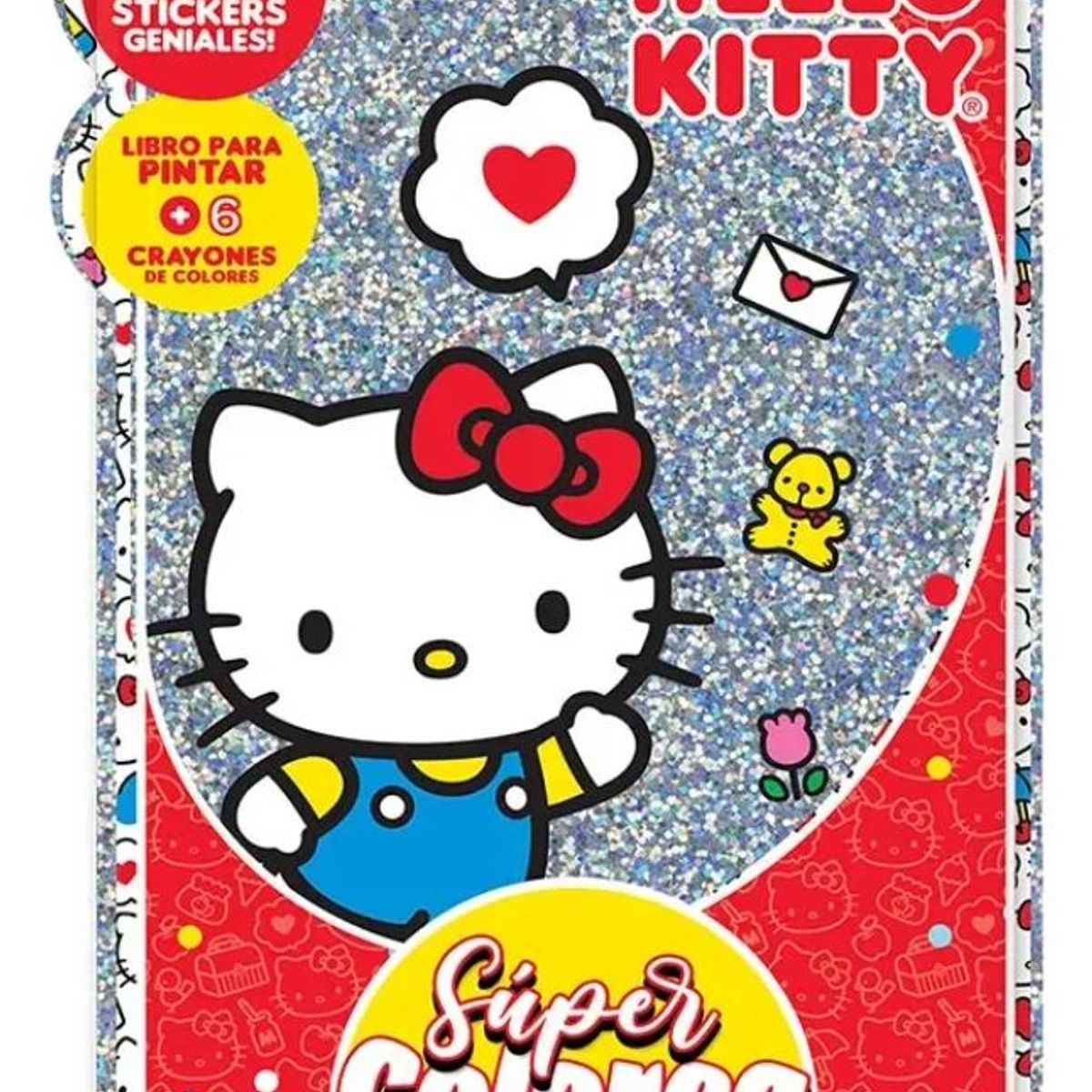VERTICE - Libro Super Colorea Hello Kitty -VERTICE