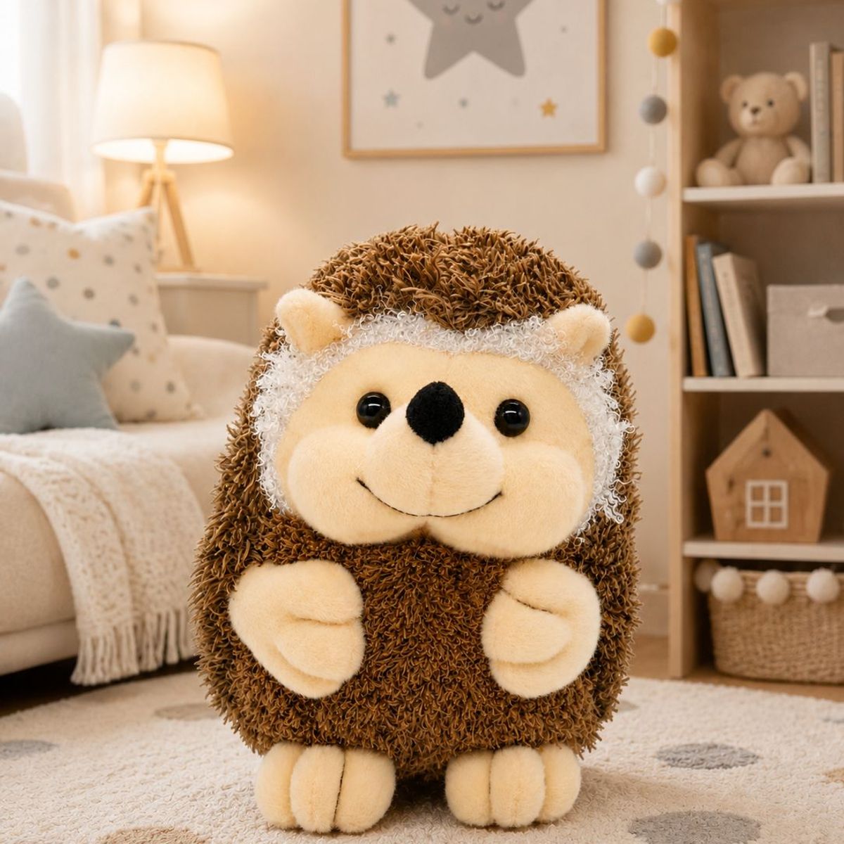 GENERICO - Peluche De Puercoespin Tierno Peluche Porcupine Marrón