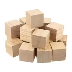 GENERICO - Cubos De Madera Para Artesanías 12 Unidades BELUG