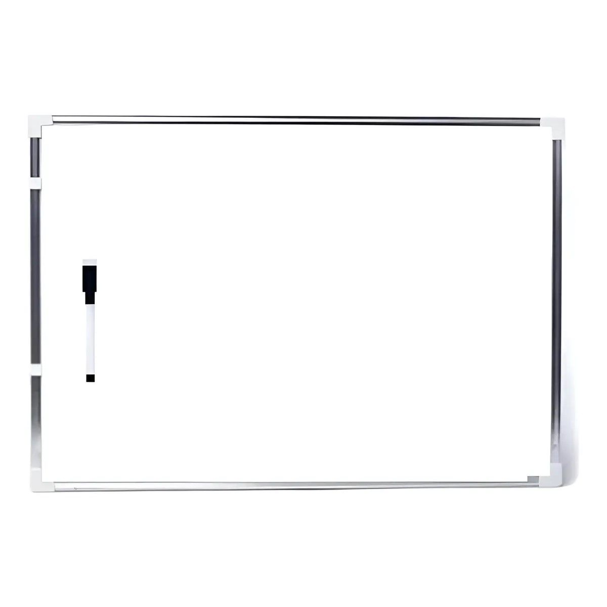 GENERICO - Pizarra Acrílica Blanca Magnética Borde De Aluminio 30x40 Cm BELUG