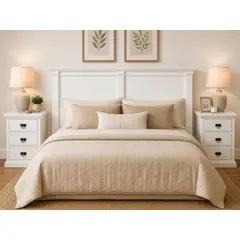HS HEIM STORE - Set 2 veladores + 1 Respaldo Munich 2 Plazas Blanco