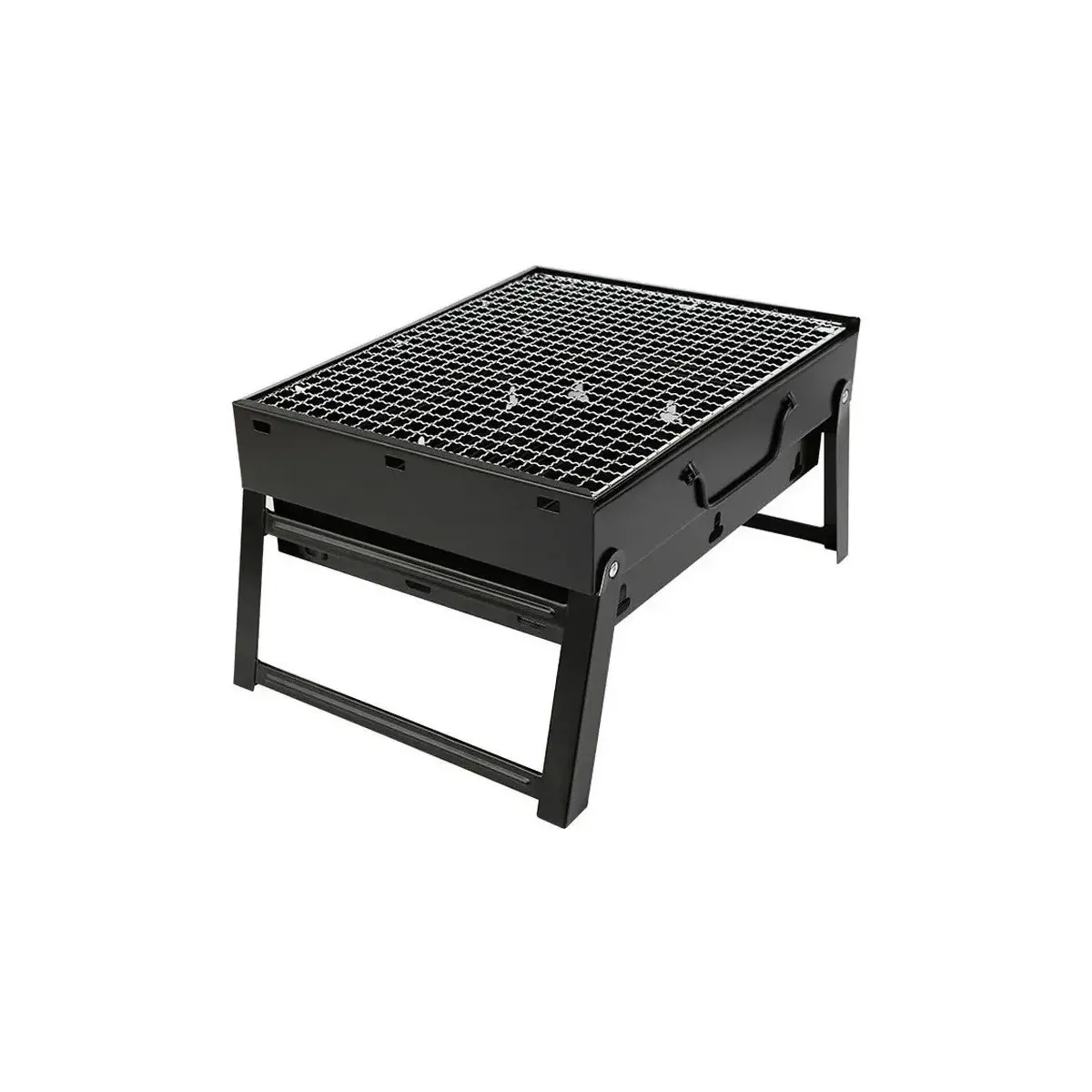 GENERICO - Mini Parrillera Portatil A Carbon Asados Mini Parrillera Color Negro Labg