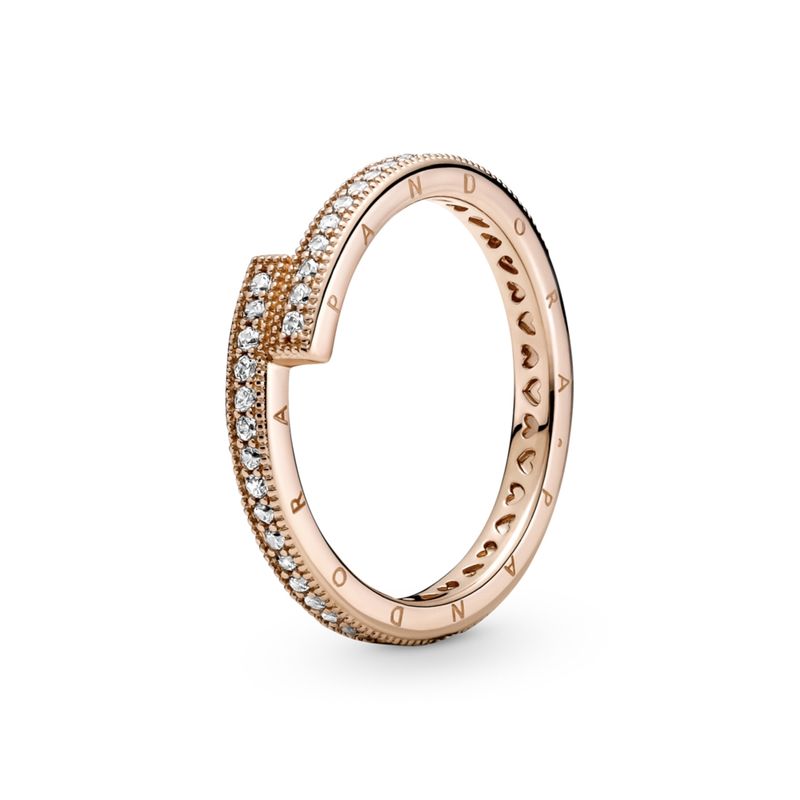 PANDORA - Anillo Superpuesto Brillante Mujer Pandora