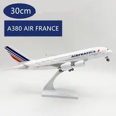 GENERICO - Airbus 380 "AIR FRANCE", 30 cms, Avión de colección.