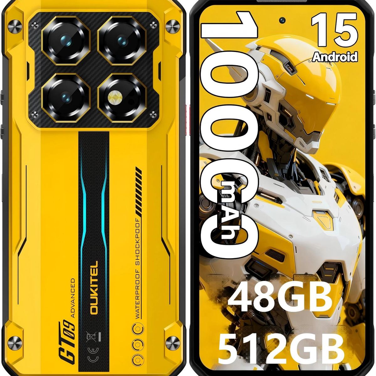 OUKITEL - OUKITEL WP60 5G Celular 48GB+512GB 108MP Android15 Smartphone