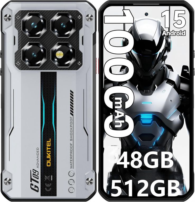 OUKITEL WP60 5G Celular 48GB+512GB 108MP Android15 Smartphone