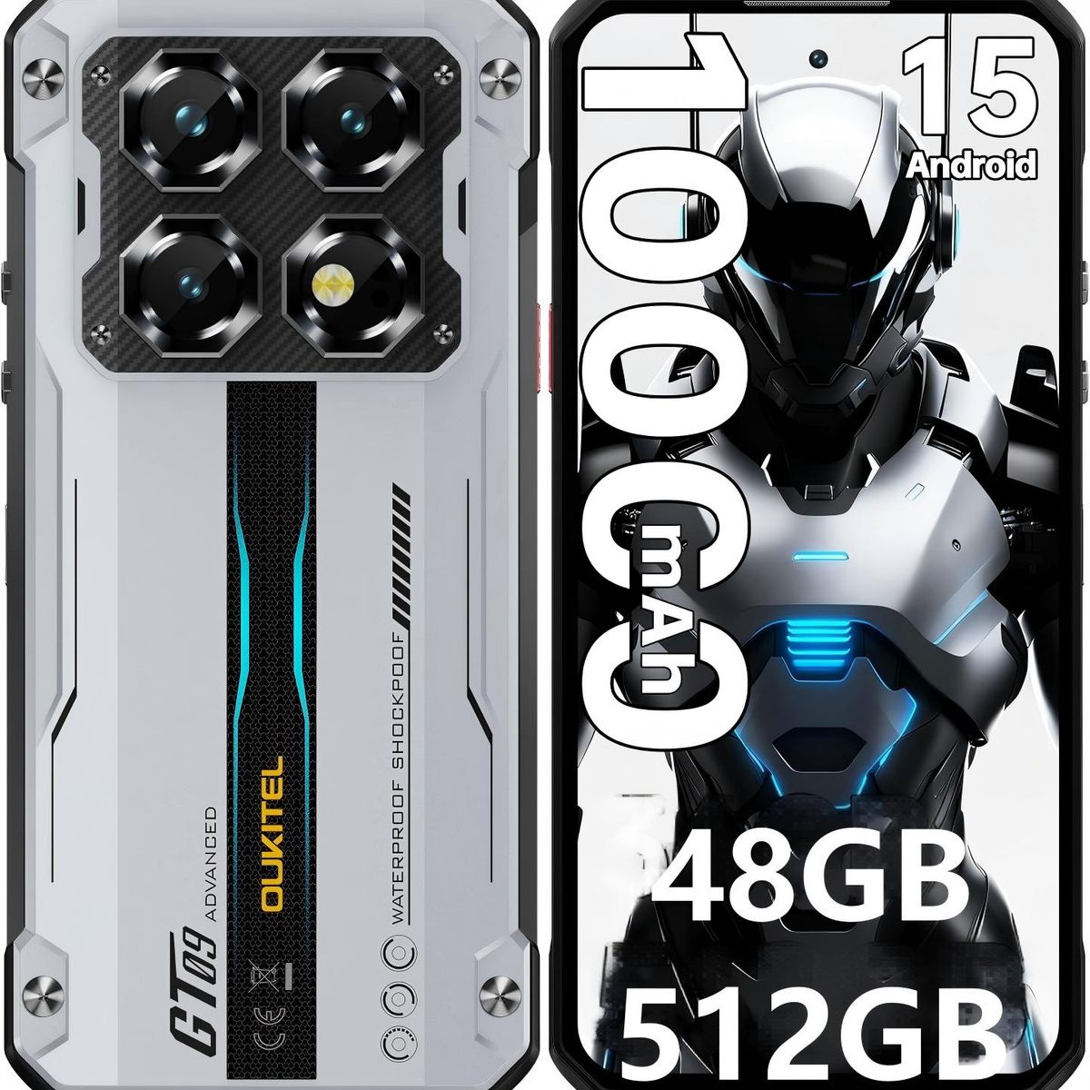 OUKITEL - OUKITEL WP60 5G Celular 48GB+512GB 108MP Android15 Smartphone