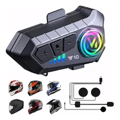 GENERICO - Par De Intercomunicadores Universales Para Cascos De Moto Y10 2x