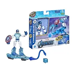 HASBRO - Figura Marvel Bend And Flex Missions Capitan America Hielo