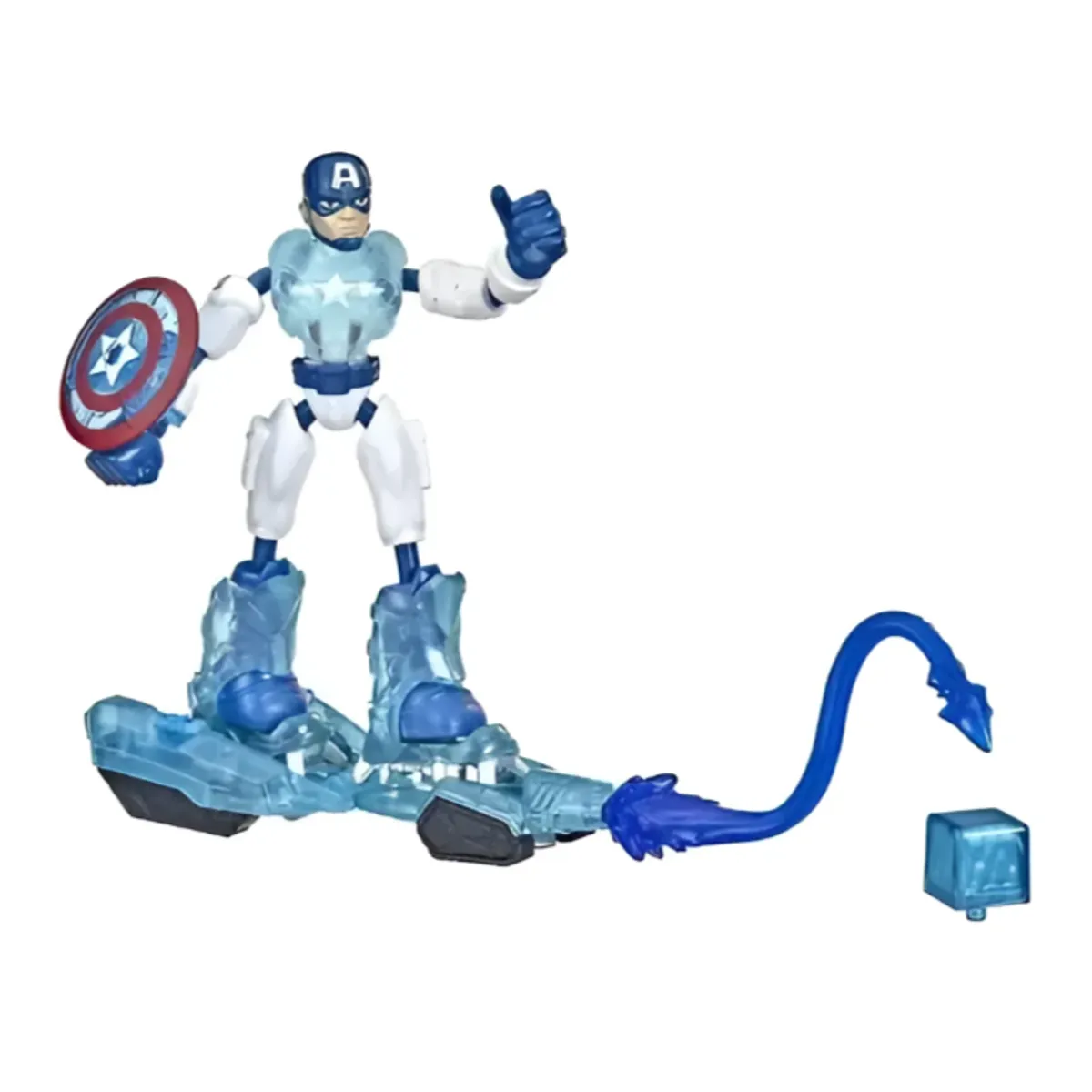 HASBRO - Figura Marvel Bend And Flex Missions Capitan America Hielo