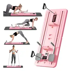 GENERICO - Tabla De Entrenamiento Fitness Multifuncional 6 En 1 Color Rosa