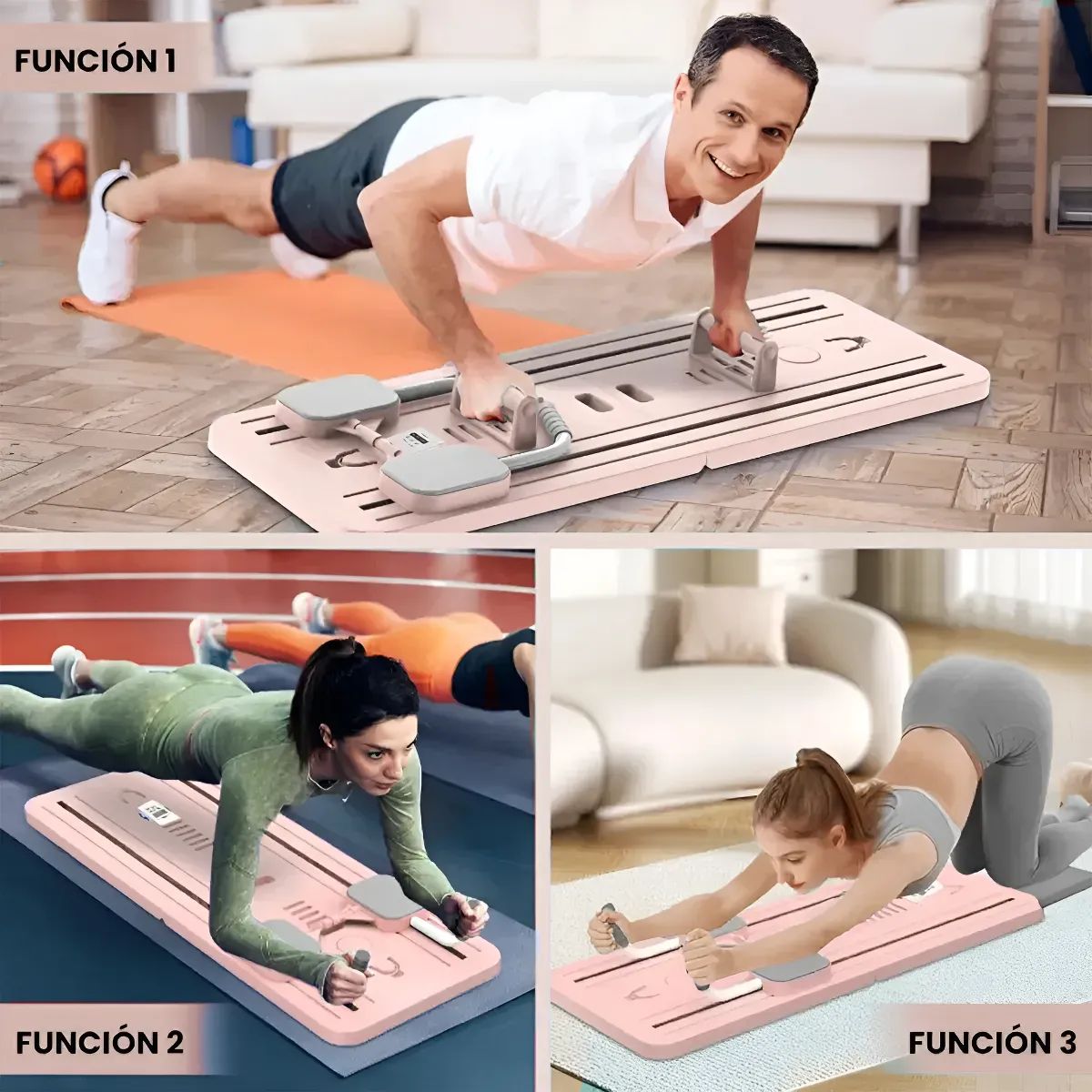 GENERICO - Tabla De Entrenamiento Fitness Multifuncional 6 En 1
