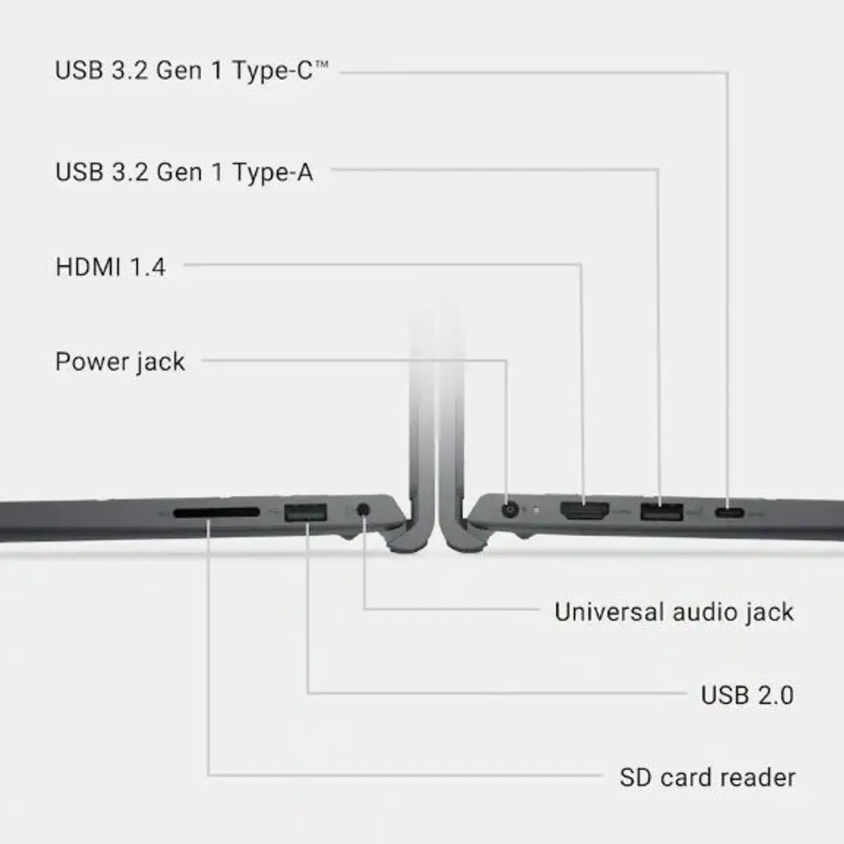 DELL - Notebook Dell 15 Intel i5-1334U 2K Touchscreen 8GB 512GB SSD Windows 11 Carbon Black