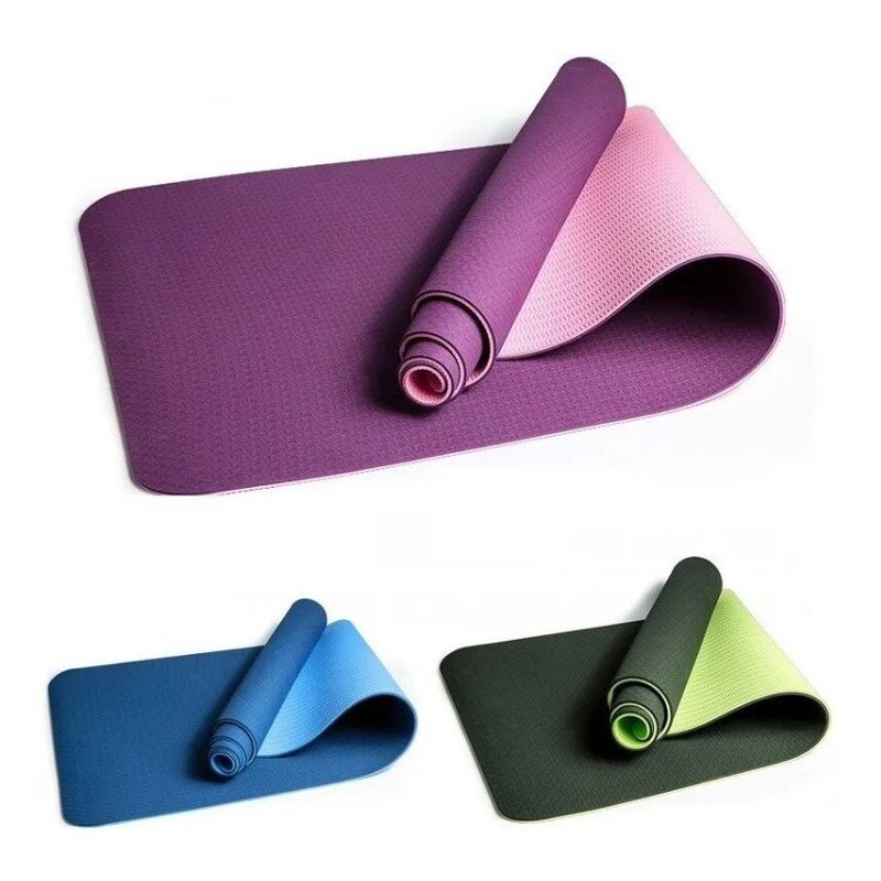 GENERICO - Mat De Yoga Tpe 8Mm Doble Color Eco-Friendly