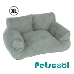 KIDSCOOL - Cama Sofá Relajante Para Mascotas XL Gris Lavable y Ortopédica