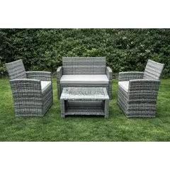 GENERICO - Juego De Muebles De Terraza Dkora2 Rattan 4 Piezas