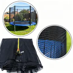 MOONCORE - Banda Elástica Red 244cm 6 Puntos Seguridad Negro