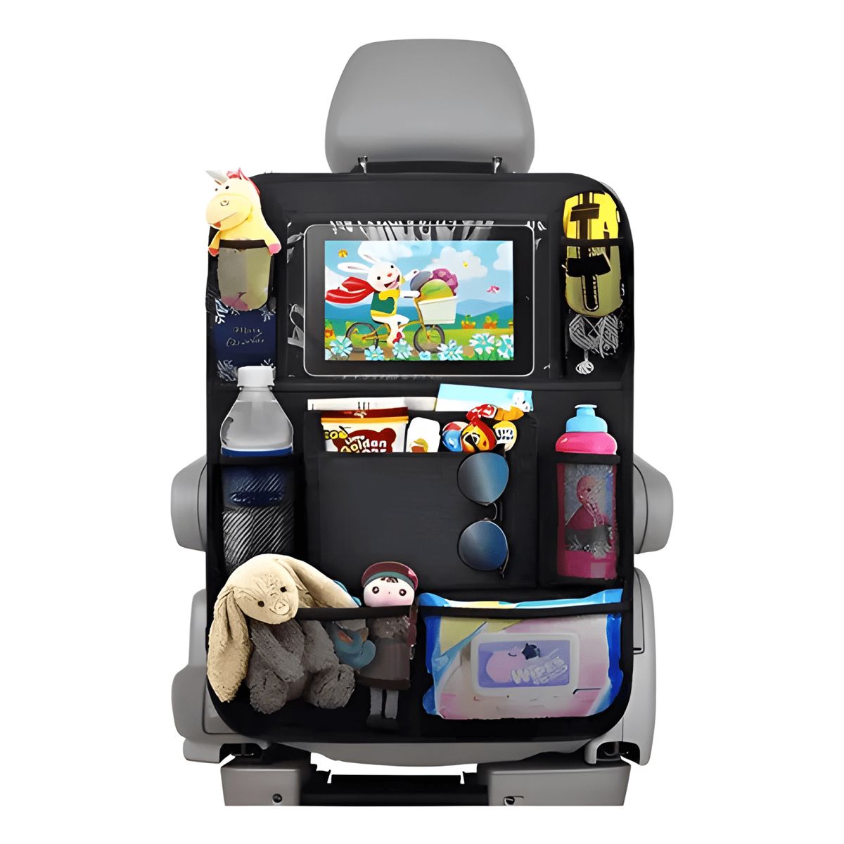 GENERICO - Pack 2 Organizador De Asiento Trasero Con Soporte  Ne 667