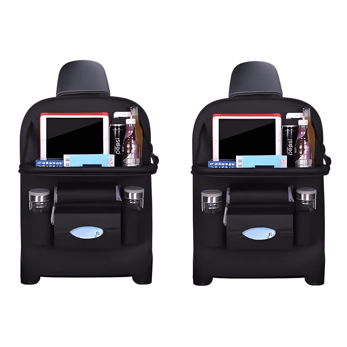 GENERICO - X2 Ecocuero Organizador Auto Respaldo De Asiento Portav 687