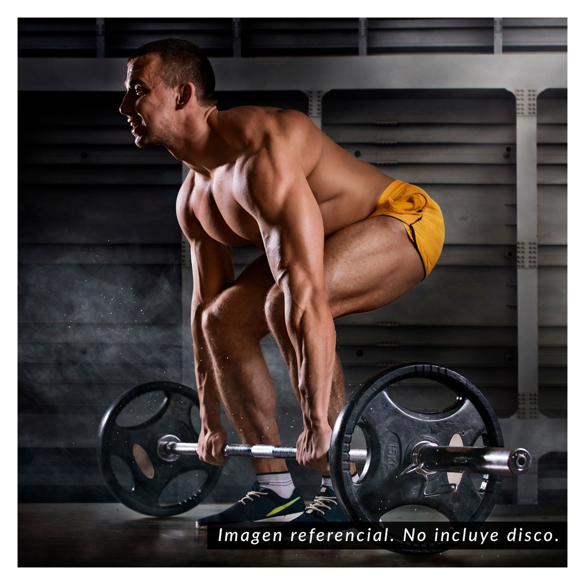 ATLETIS - Barra Olímpica De 220 Cm 28 Mm Gris