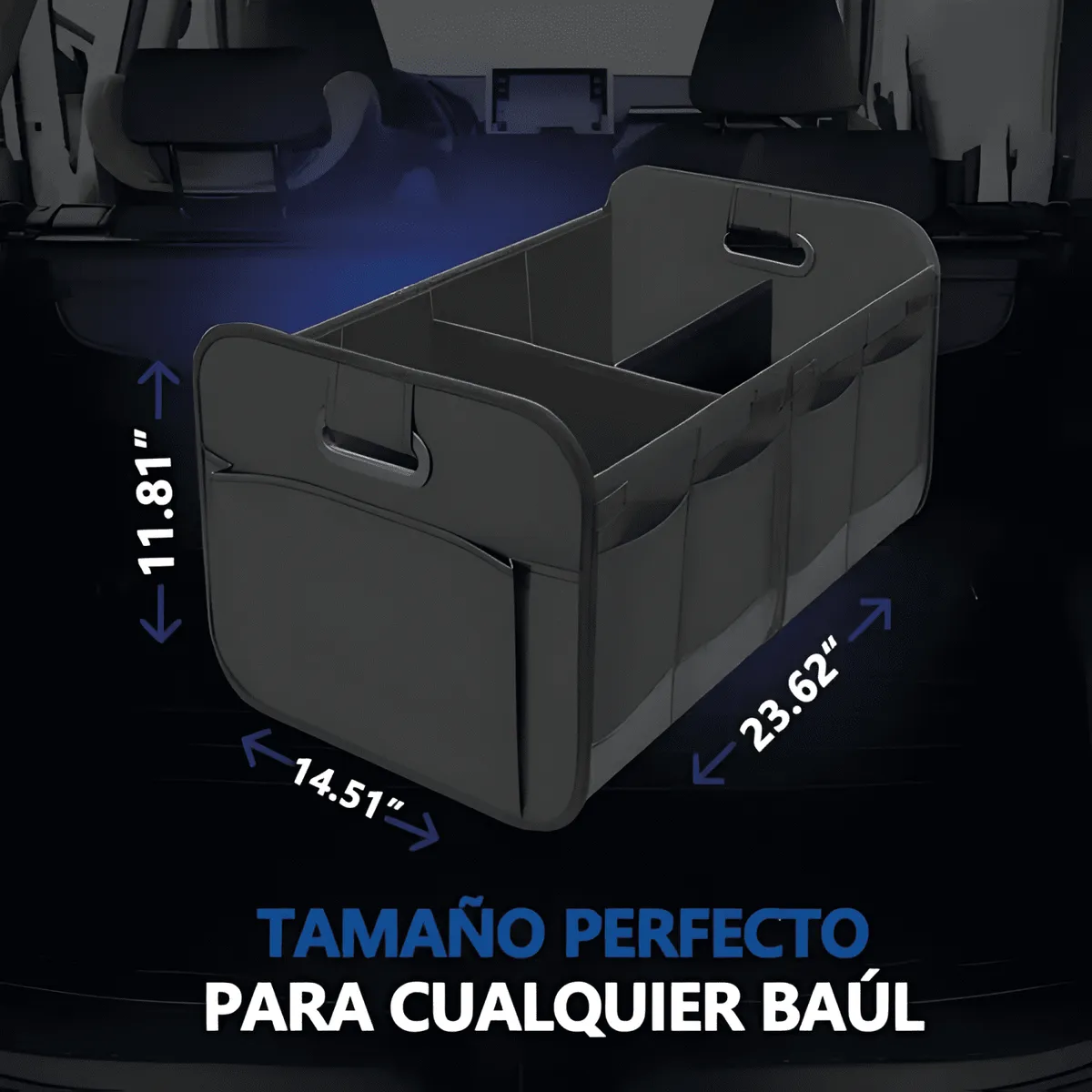 GENERICO - Caja Organizadora De Maleta Auto Bolso Maletero Plegabl 985