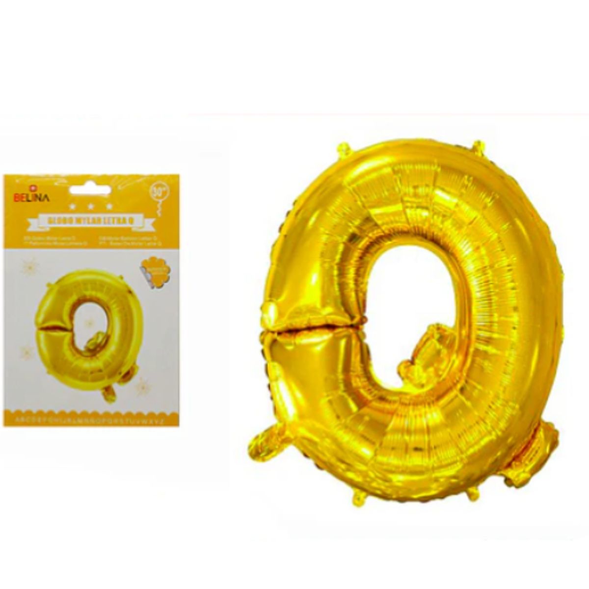 GENERICO - Globos De Letras para decorar tus celebraciones de 30 pulgadas LETRA Q