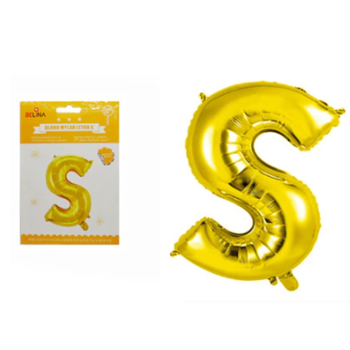 GENERICO - Globos De Letras para decorar tus celebraciones de 30 pulgadas LETRA S