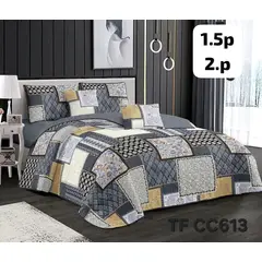 GENERICO - Cubrecama Quilt Reversible Dos Plazas
