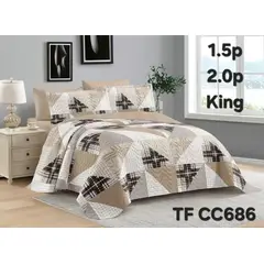GENERICO - Cubrecama Quilt Reversible Dos Plazas