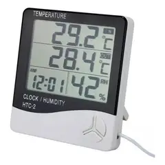 VIDA BUENAS - Higrómetro C Sonda Externa Reloj Alarma Termómetro