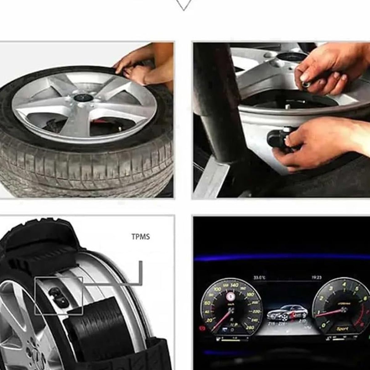 MOONCORE - Sensor Presión Llanta Para Ford Explorer 2016 A 2020