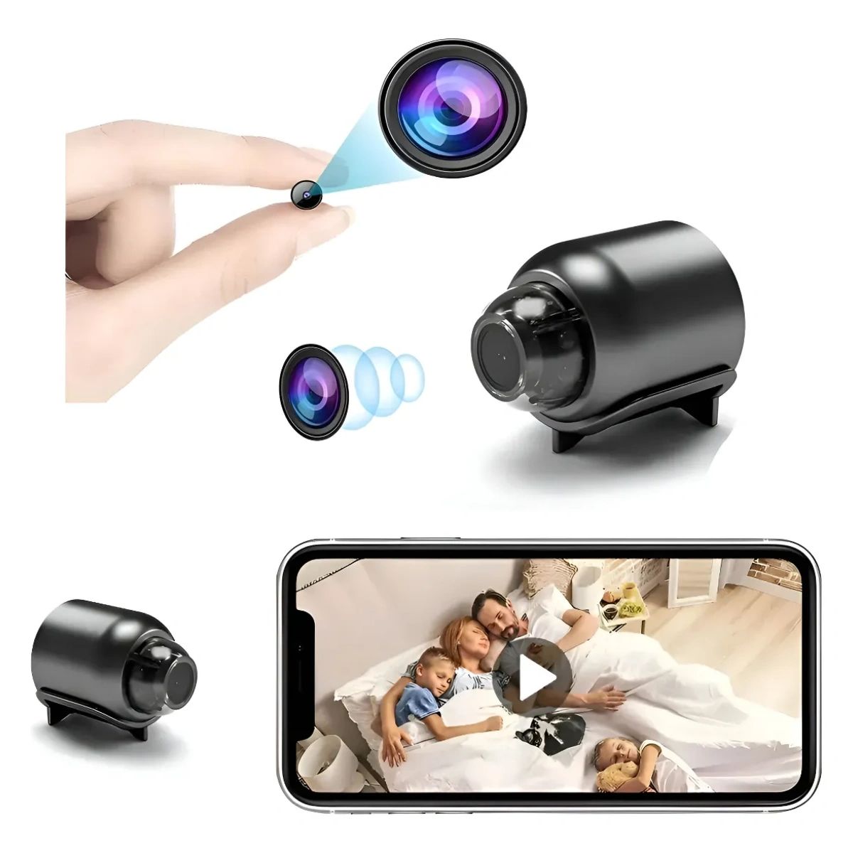 GENERICO - Nocturna Ip Wifi De Micro Mini Cámara Inalámbrica De Visión