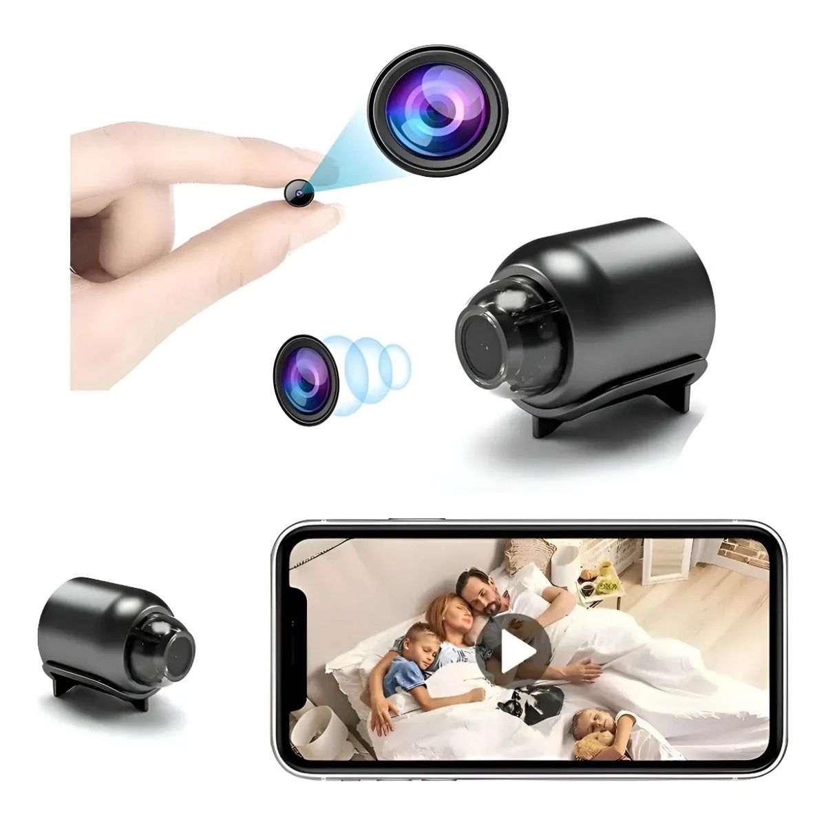 GENERICO - Nocturna Ip Wifi De Micro Mini Cámara Inalámbrica De Visión