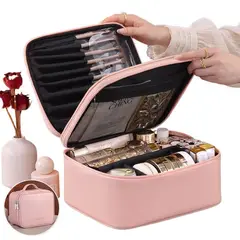 TIOZONEY - Cosmetiquero Profesional Doble Compartimiento