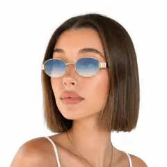 NOVY - Gafas Lentes De Sol Retro Vintage Ovaladas UV400